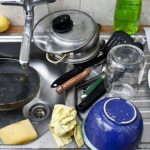 dirty kitchen sink in Toronto home